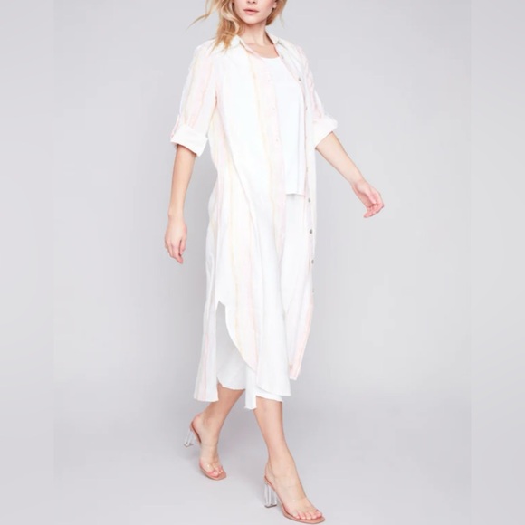 CHARLIE B ๐๐LINEN TUNIC-DRESS - Picture 6 of 11